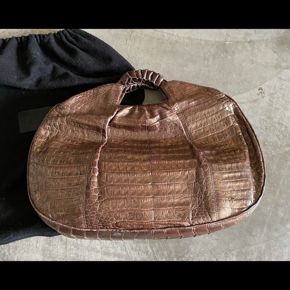 Nancy Gonzalez Crocodile Copper Tote Bag - Picture 2 of 16